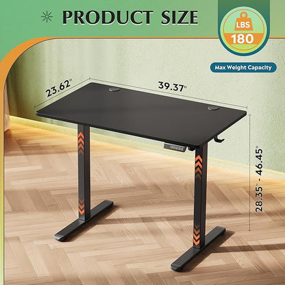 DEVAISE 48 x 24 Inches Standing Desk, Whole-Piece Desktop Electric Standing Desk
