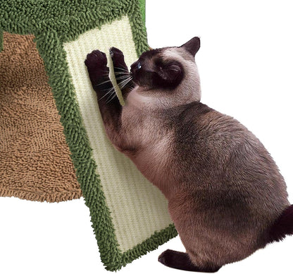 Yaheetech Cactus Cat Tree, 42in Cat Tower for Indoor Cats, Multi Level Kitten Condo Scratching Post, Cat Activity Center Pet Furniture w/Ball, Plush Perch, Platform, Basket