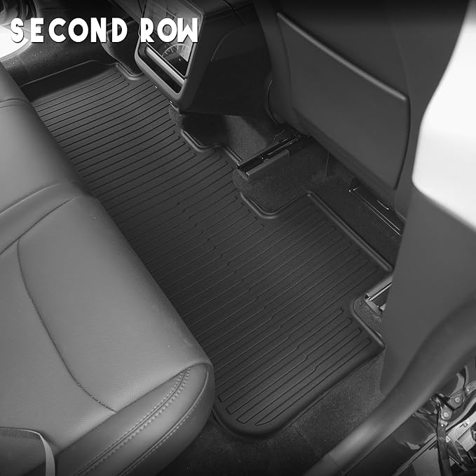 KARPAL Floor Mats for Tesla Model Y Juniper 2025 2026 5-Seater (Not Fit 7 Seats), All Weather TPE Floor Liners & Trunk Liner Backrest Mat & Rear Bumper Guard, Model Y Juniper Accessories 7PCS