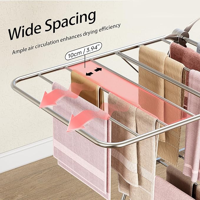 APEXCHASER Clothes Drying Rack Folding