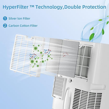 Portable Air Conditioners 12000 BTU, Remote Control AC