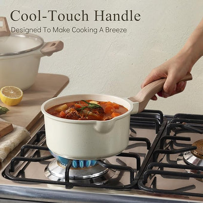 CAROTE 1.5Qt & 3.0Qt Sauce Pan Sets