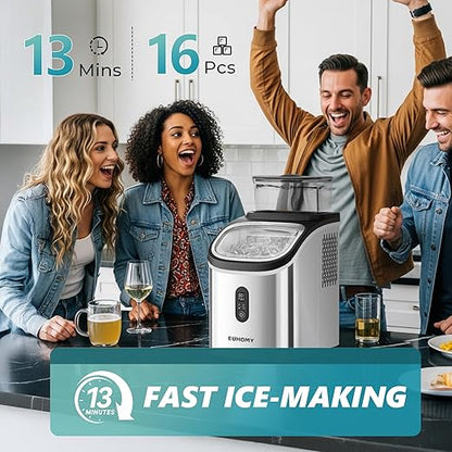 EUHOMY Ice Cube Maker Machine Countertop