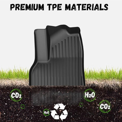 Floor Mats Trunk Mat Fit for Tesla Model Y Juniper 2025 2026 (5-Seat), TPE All Weather Floor Liners Trunk Liner Cargo Mat for Model Y Accessories 4PCS