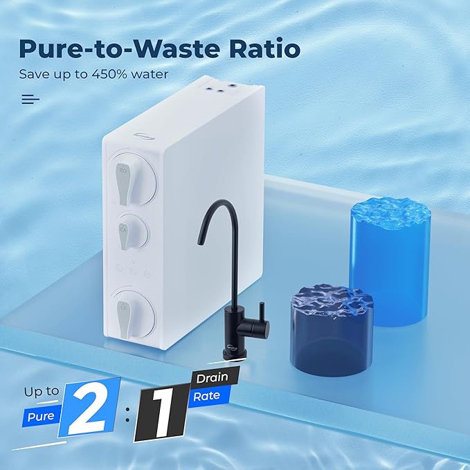 iSpring RO500AK-ORB Reverse Osmosis Water Filter, NSF 58 Certified, 500 GPD