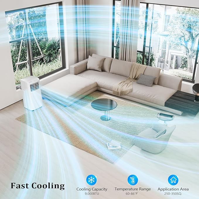 ROVSUN WiFi Enabled Smart 9000 BTU Portable Air Conditioner