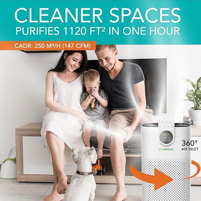 HEPA-13 Air Purifier with Essential Oil Diffuser,