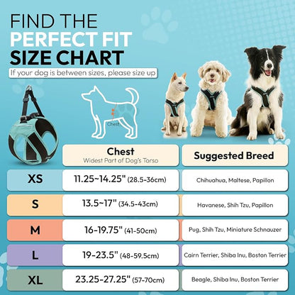 Gooby Escape Free Easy Fit X Step-in Dog Harness, Seattle Blue, X-Large | Patented escape-free, tightens on back-out; Choke-free X-frame + V-neck; Quick-release buckle; Reflective trim