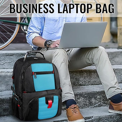 YOREPEK Large Backpack for Men, Extra Large Laptop Backpacks for Men Women, Water Resistant Travel Backpack Airline Approved Business Work Bag Fits 18.4 Inch Computer, Black