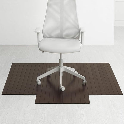 Anji Mountain Office Chairmat Thickest & Sturdy Bamboo Chairmats Highly Premium Quality Anti-Slip Heavy Duty for Multi-Purpose Hardwood Floor Office & Home Floor Protector Office Chair mat-5mm Thick