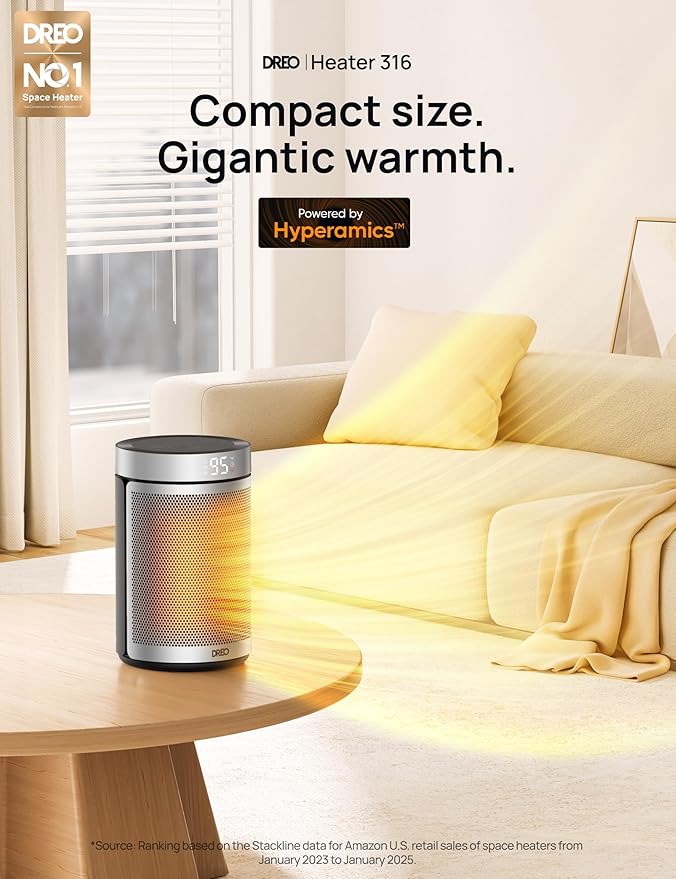 DREO Space Heater, Portable Electric Heaters