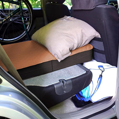 LOSTHORIZON Air & Foam Camping Mattress, Self-Inflating Sleeping Pad, 4.5" Thick, with Pump Sack, Cot