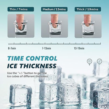 EUHOMY Ice Cube Maker Machine Countertop