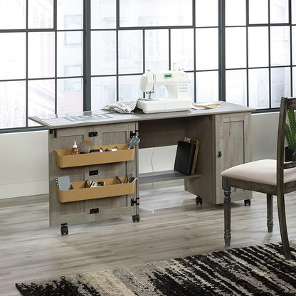 Sauder Craft Cart Storage Cabinet, Rolling Sewing Table