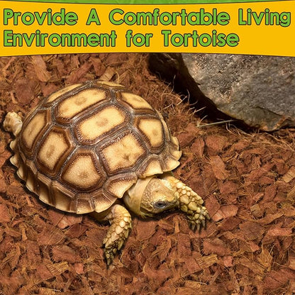 Halatool 10 LB Coconut Chips Substrate for Reptile, 72QT Natural Coconut Husk Coco Cypress Mulch Aquarium Terrarium Bedding for Corn Snake Ball Python Tortoise Frog Gecko Hermit Crab Reptile Tank