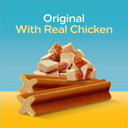 Pedigree Dentastix Small and Toy Breed Dog Treats, Original with Real Chicken, (7) 24ct Bags (168 Treats Total)