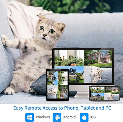 Hiseeu 5MP Wireless Security Camera System