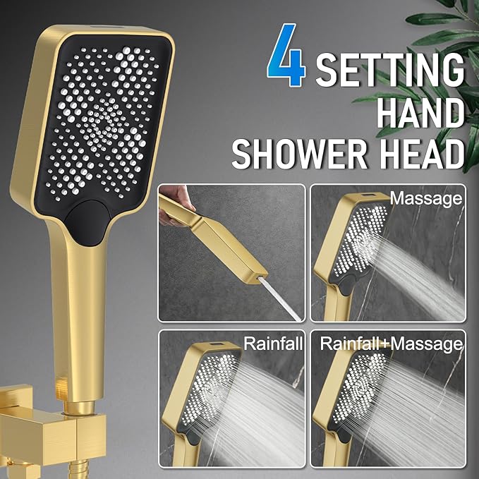 Iriber Thermostatic Shower System Wall Mount