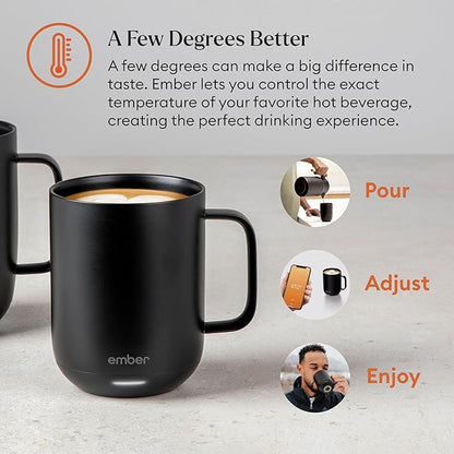 Ember Temperature Control Smart Mug 2, 14 Oz, App-Controlled Heated Coffee Mug