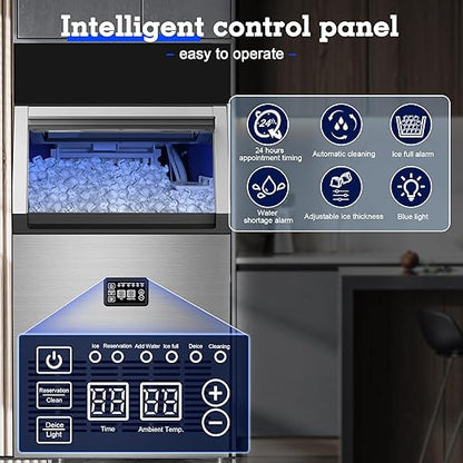 Ice Maker Commercial Ice Maker Machine 200lbs/24H