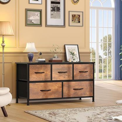 DWVO Dresser for Room with 5 Drawers