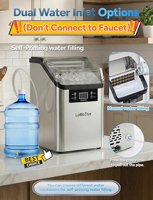 Countertop Clear Ice Cube Maker Machine