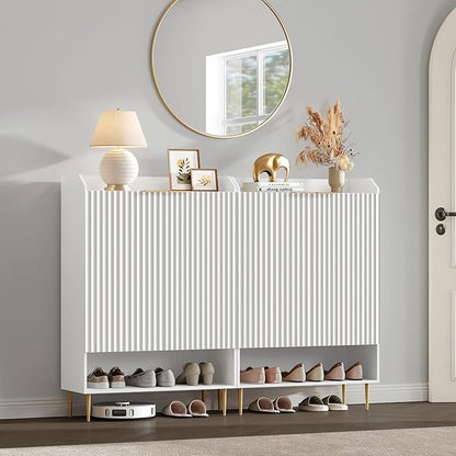 SICOTAS Fluted Shoe Cabinet