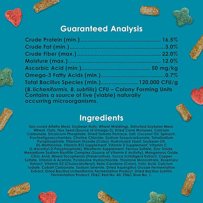 Kaytee Forti-Diet Pro Health Nourish+Protect Juvenile Rabbit Food, Comprehensive Nutrition Backed by Science, Digestive Health, Immune Support, 3 Pounds