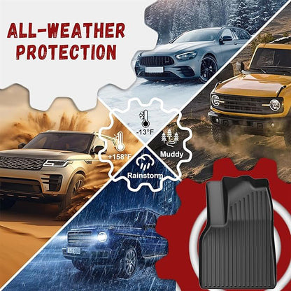 Floor Mats Trunk Mat Fit for Tesla Model Y Juniper 2025 2026 (5-Seat), TPE All Weather Floor Liners Trunk Liner Cargo Mat for Model Y Accessories 4PCS