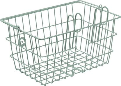 Retrospec Apollo-Lite Lift-Off Bike Basket - Detachable Steel Handlebar Basket with Carrying Handle for Commuting, Shopping & Beach Trips - 14.5in x 9.5in Weather-Resistant Biking Gear