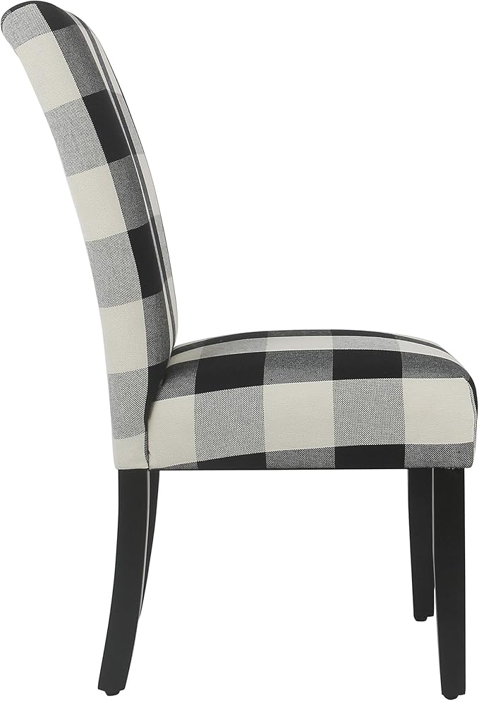 HomePop Parsons Dining Chair - Black Plaid (Set of 2)