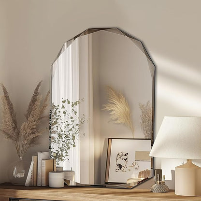 Suidia Bathroom Mirror, Frameless Bathroom Mirror