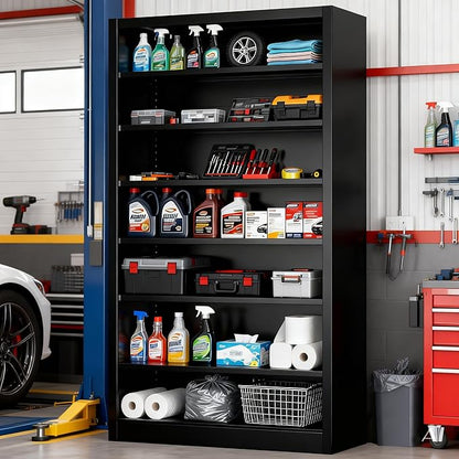 6-Tier Adjustable Steel Garage Storage Shelf