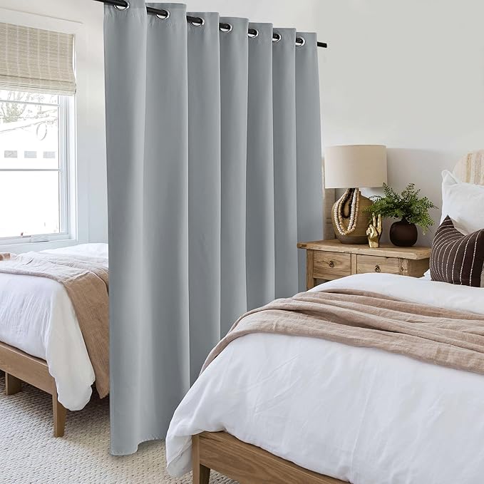Beauoop 100% Blackout Curtains 84 Inches Long