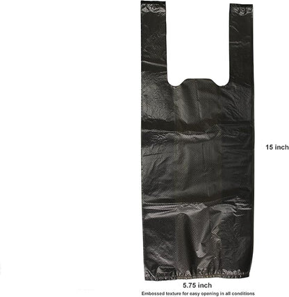 Easy Open & Easy tie-Handle 15" Long, Strong Leak-Proof Poop Bags, Dog Waste Bags, Made in USA (not on Rolls)