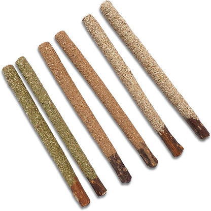 HUPA Cat Chew Sticks | Anxiety Relief & Digestive Support, Kitten Teething Chews, Cat Dental Chews | Natural Catnip Teething for Indoor Cats, Energetic Chew for All Ages & Breeds | 6 Sticks