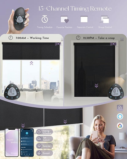 Graywind Motorized Solar Shades Compatible