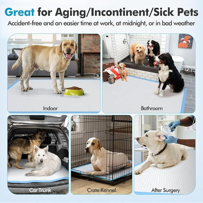 Gimars 36x36 4XL Large Pee Pads for Dogs - 150 Counts Extra Absorbent Puppy Training Pads 6 Layers Thicken, Jumbo Disposable Leak-Proof Quick Dry Wee Wee Pads for Dogs Cats Rabbits Pets