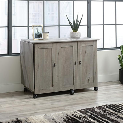 Sauder Craft Cart Storage Cabinet, Rolling Sewing Table