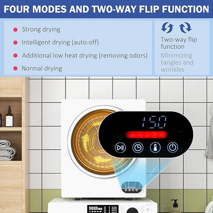 HOMCOM Portable Clothes Dryer, Compact Laundry Dryer
