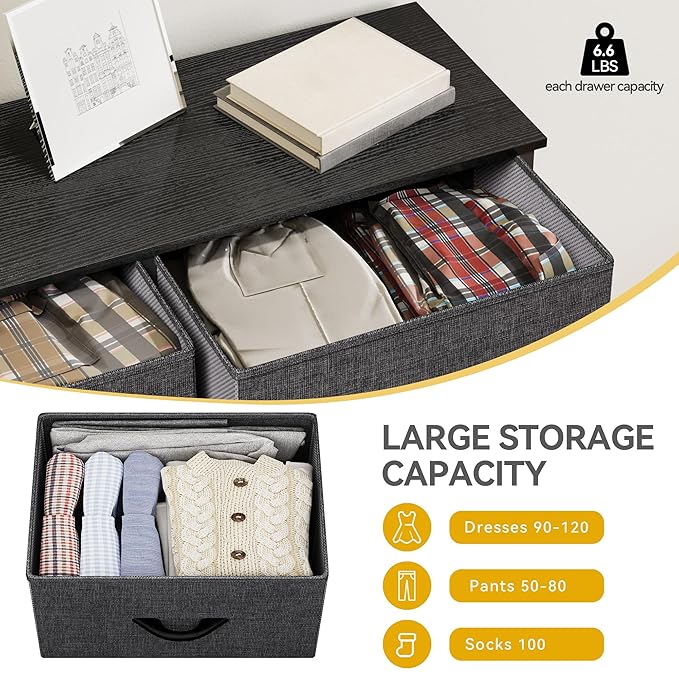 DWVO Dresser for Bedroom, Fabric Dresser