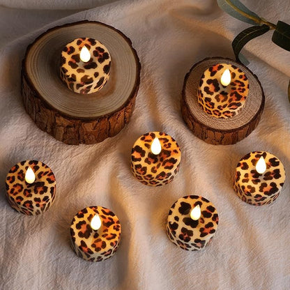 Eywamage Leopard Flameless Tealights