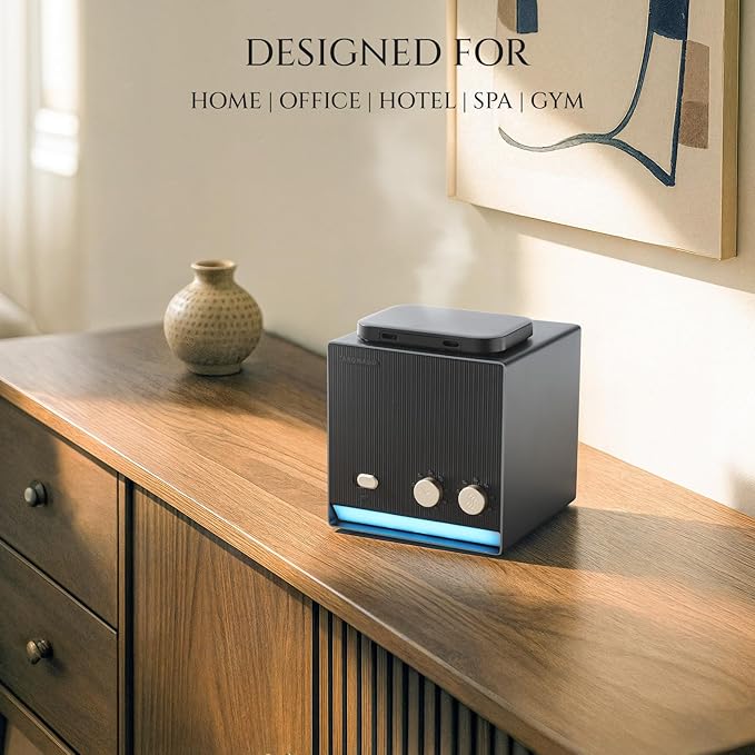 Smart Aroma Waterless Essential Oil Diffuser, Cold Air Tech Scent Air Machine
