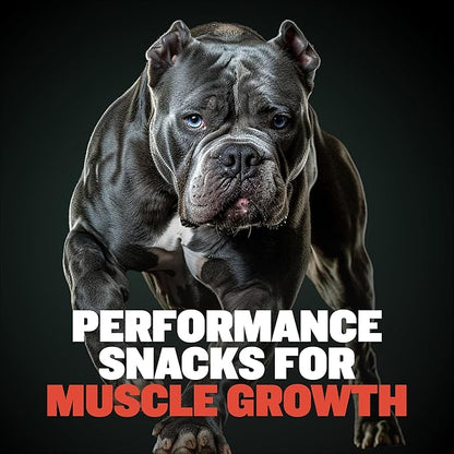 Bully Max Premium High Protein Dog Treats for Puppy & Adult Dogs - Training Dog Food Treats with 32% Protein, Real Meat, Veggies & BCAAs for Small, Medium & Large Breeds - Beef Flavor (2 Pack)