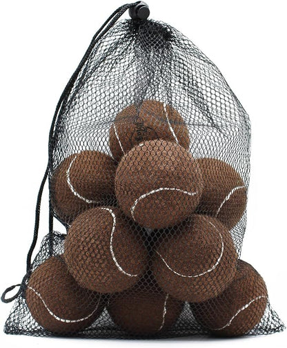 Magicorange Tennis Balls, 12 Pack Advanced Training Tennis Balls Practice Balls, Come with Mesh Bag for Easy Transport, Good for Beginner Training Ball