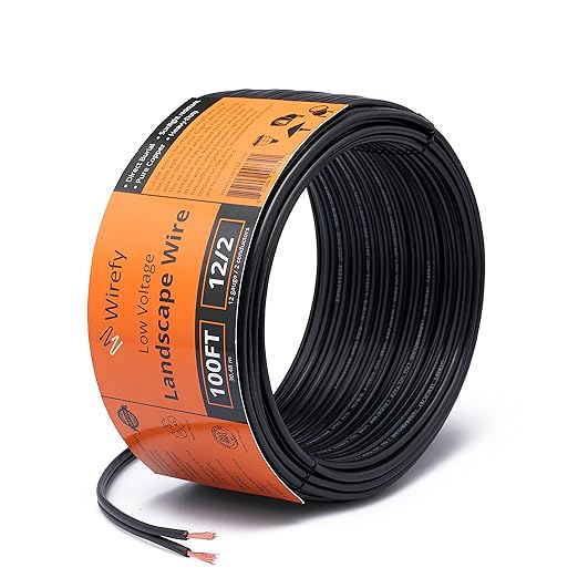 Wirefy 12/2 Low Voltage Landscape Wire 100 ft | Low Voltage Landscape Lighting
