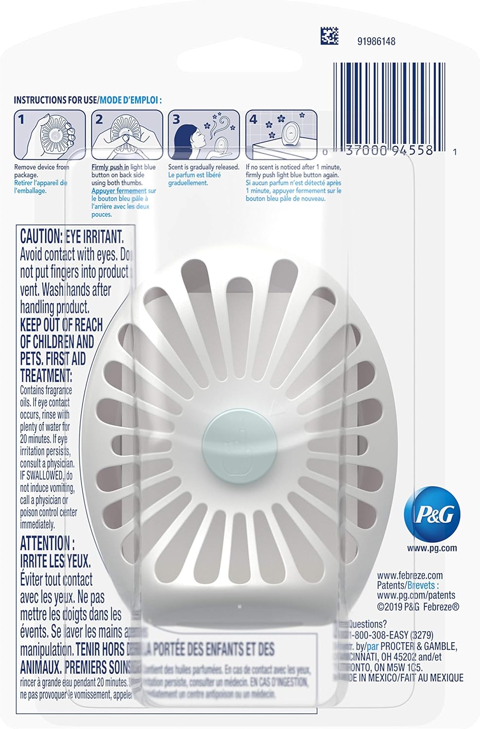 Febreze Small Spaces Fresh Pressed Apple Air Freshener - 0.25 fl oz