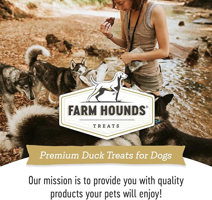 Farm Hounds - Premium Natural Duck Jerky for Dogs - Made from 100% Humanely Raised Duck - Break-to-Size - Great for Training & Treats - No Added Fillers - Made in USA - 3.5 oz - 2 Pack