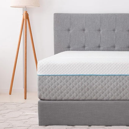 EGOHOME Full Mattress 14 Inch, Memory Foam Mattress Bed in a Box, Back Pain Relief, Made in The USA of US Foam and Global Materials, Medium Firm, CertiPUR-US Certified,75”x54”x14”, White