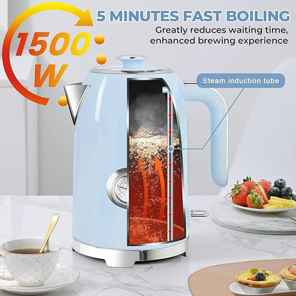 SUSTEAS Electric Kettle - 57oz Hot Tea Kettle Water Boiler